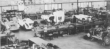 A rare picture of a 550 Spyder production line.